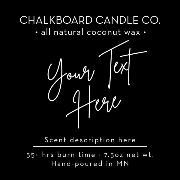 Custom Label Candle